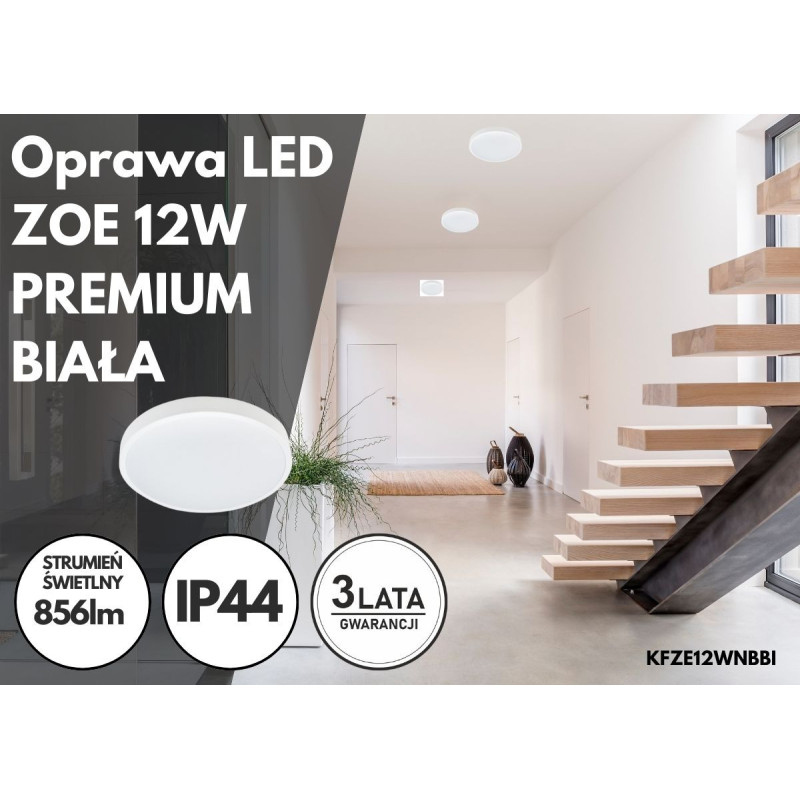Oprawa Led Zoe 12W Premium Biała Barwa Neutralna