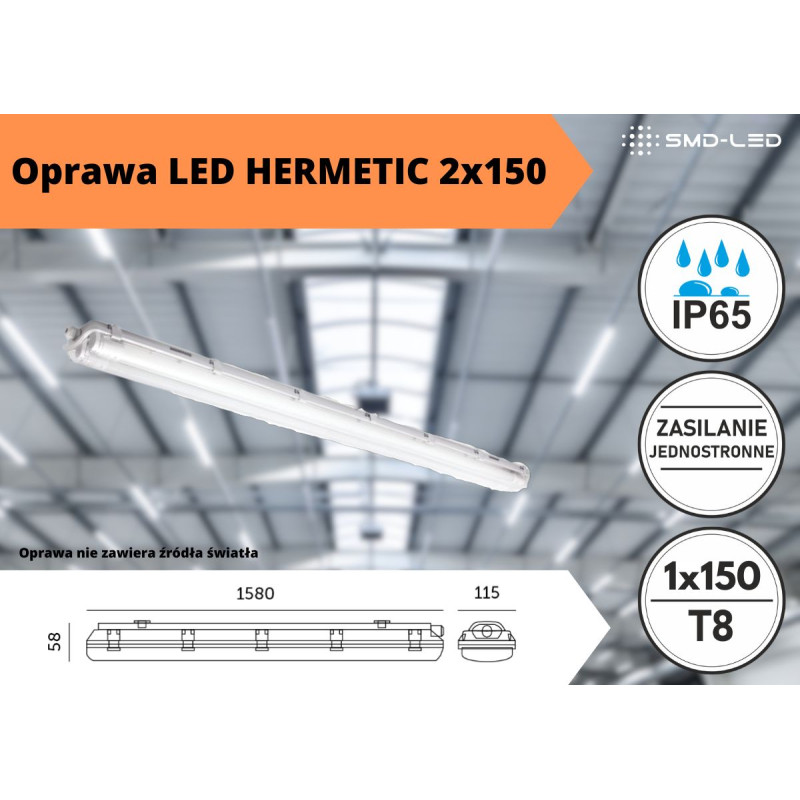Oprawa Led Hermetic 2X150 KFHCE2150