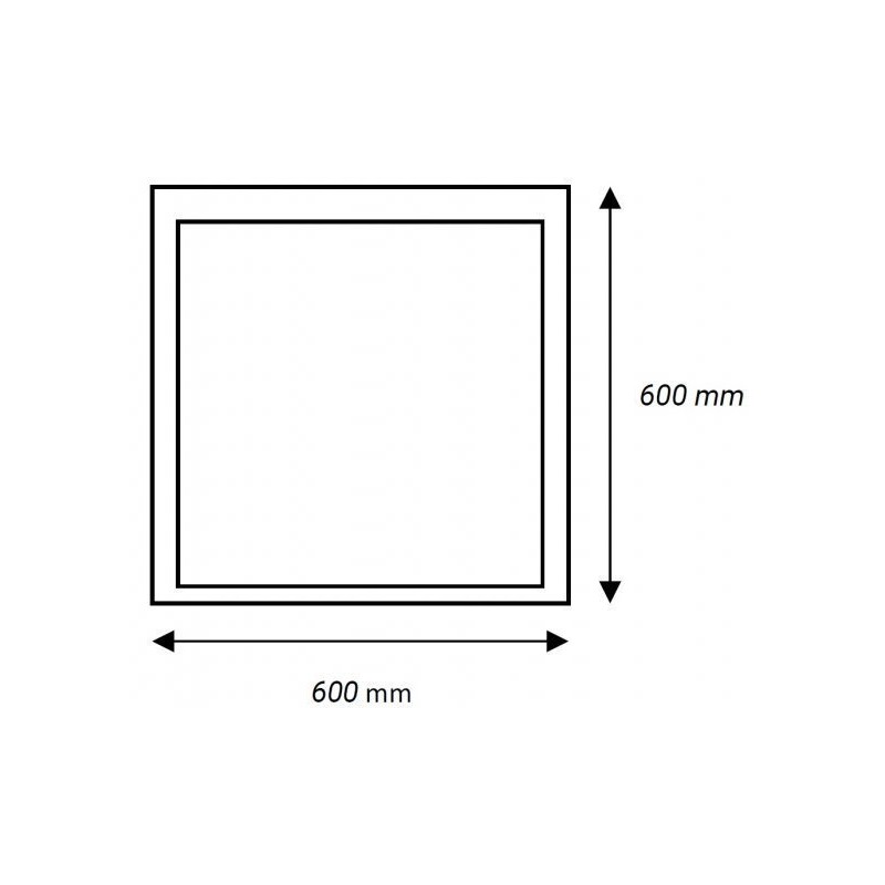 Panel LED 60x60 40W 4000 lm 4000K o podwyższonym CRI