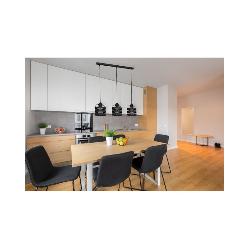 Lampa wisząca LARS BLACK 3xE27