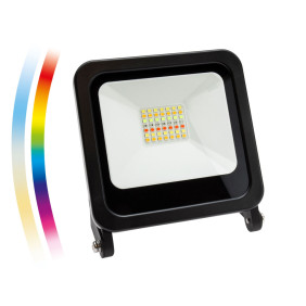 Noctis Floodlight 24W Rgbw+Cct+Dimm Wi-Fi/Bt 230V Ip65 83X104X23Mm Black Spectrum Smart