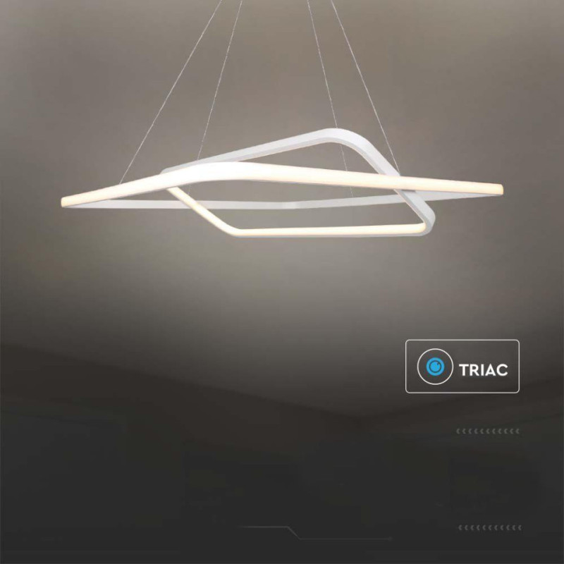 Oprawa Wisząca V-Tac 50W Led Triac Biała Vt-7909 3000K 5150Lm