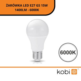 ŻARÓWKA LED E27 GS 15W 1400LM - 6000K KAGSE2715ZB