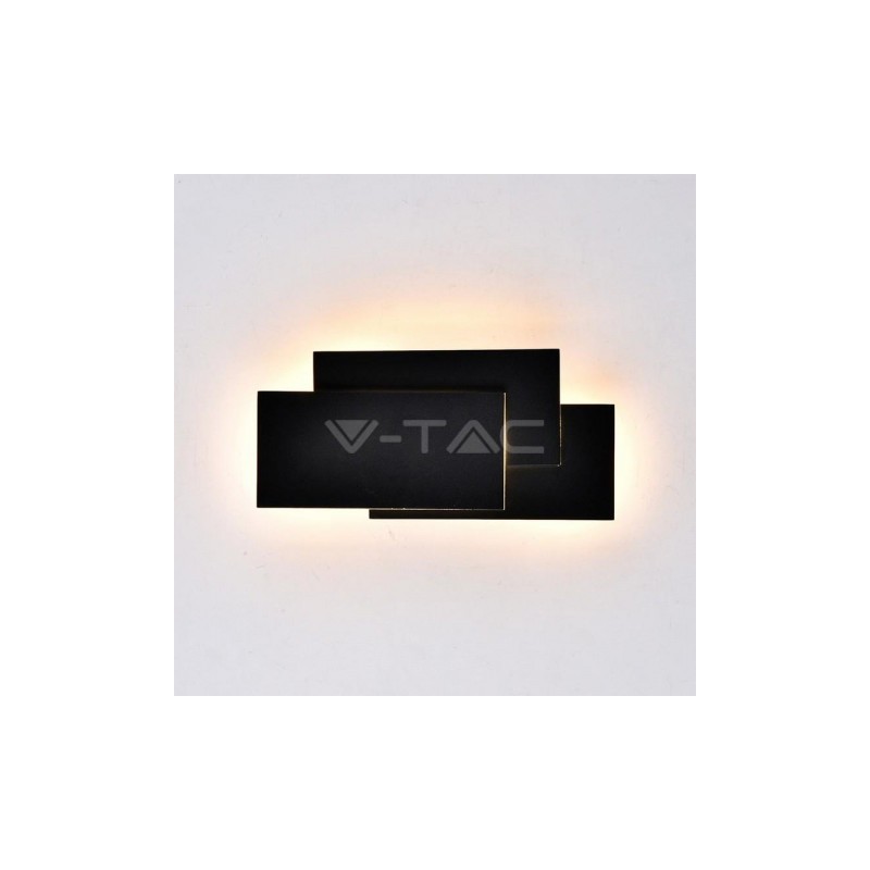 Oprawa Ścienna V-TAC 12W LED Wall Light Czarny IP20 VT-712 3000K 1100lm