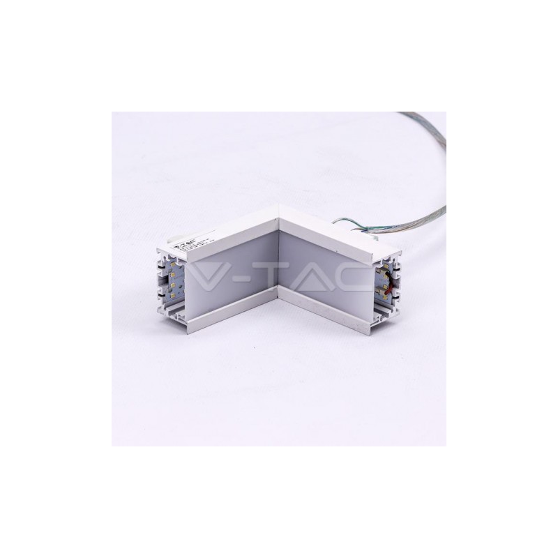 Łącznik L Opraw V-TAC 10W Linear Wewnętrzny Biały VT-7-41-LN 4000K 1000lm