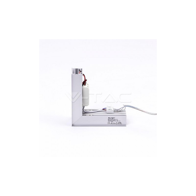 Łącznik L Opraw V-TAC 12W Linear Zewnętrzny Srebrny VT-7-41-LW 4000K 1000lm