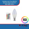 Żarówka Led V-Tac 4,8W E14 Świeczka Pilot Vt-2214-N-1 Rgb+4000K 320Lm