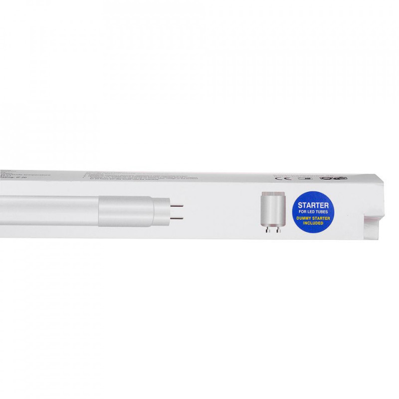 Tuba Świetlówka Led T8 V-Tac Samsung Chip 60Cm 7.5W G13 Nano Plastic Vt-062 6400K 850Lm 5 Lat Gwarancji