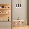 Lampa wisząca AURIS BLACK 3xE14