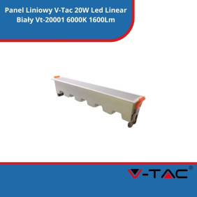 Panel Liniowy V-Tac 20W Led Linear Biały Vt-20001 6000K 1600Lm