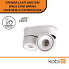OPRAWA LAHTI MINI DIM BIAŁA 2X9W BARWA CIEPŁOBIAŁA (ŚCIEMNIALNA) KQLM2X9WD