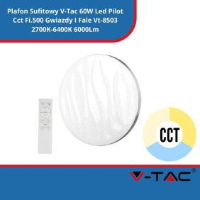 Plafon Sufitowy SKU 2114611 V-Tac 60W Led Pilot Cct Fi.500 Gwiazdy I Fale Vt-8503 2700K-6400K 6000Lm