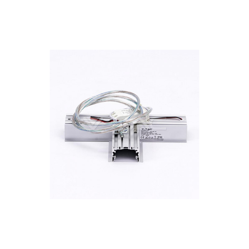Łącznik T Opraw V-Tac 14W Linear Downside Srebrny Vt-7-41-T 4000K 1200Lm