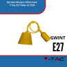 Oprawa Wisząca Silikonowa SKU 3485 V-Tac E27 Żółta Vt-7228