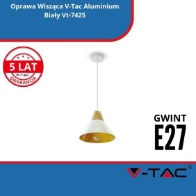 Oprawa Wisząca SKU 3756 V-Tac Aluminium Biały Vt-7425