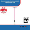 Oprawa Wisząca SKU 3789 V-Tac Chrom Metal Cup Różowy Vt-7338