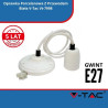 Oprawka Porcelanowa Z Przewodem Biała SKU 3803 V-Tac Vt-7998