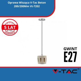 Oprawa Wisząca V-Tac Beton 200/200Mm Vt-7202