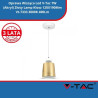 Oprawa Wisząca Led SKU 3934 V-Tac 7W (Akryl) Złoty Lamp Klosz 120X190Mm Vt-7333 3000K 400Lm