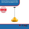 Oprawa Wisząca SKU 3947 V-Tac Pastel Żółty Seria Pryzmat 310X180Mm Vt-7310
