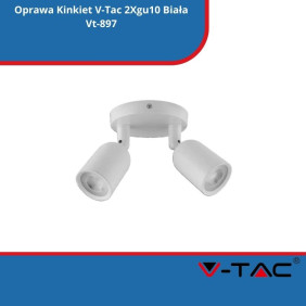 Oprawa Kinkiet SKU 7981 V-Tac 2Xgu10 Biała Vt-897