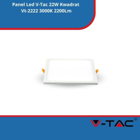 Panel Led SKU 4949 V-Tac 22W Kwadrat Vt-2222 3000K 2200Lm