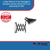 Lampa Ścienna V-Tac Rozciągana Sprężyna Czarny+Chrom E27 5 Lat Gwarancji Vt-7402