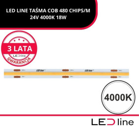 LED LINE TAŚMA COB 480 CHIPS/M 24V 4000K 18W 478269