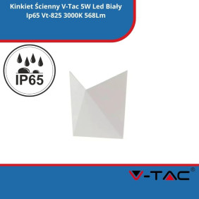 Kinkiet Ścienny SKU 218280 V-Tac 5W Led Biały Ip65 Vt-825 3000K 568Lm