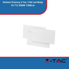 Kinkiet Ścienny SKU 218202 V-Tac 11W Led Biały Vt-712 3000K 1368Lm
