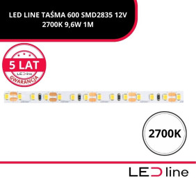 LED LINE TAŚMA 600 SMD2835 12V 2700K 9,6W 1M 477262