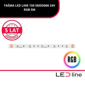 TAŚMA LED LINE 150 SMD5060 24V RGB 5M 241659