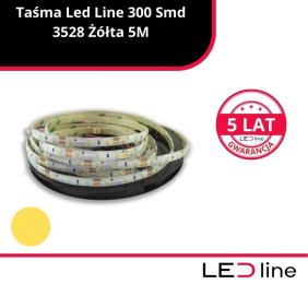 Taśma Led Line 300 Smd 3528 Żółta 5M 240232