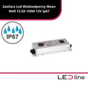 Zasilacz Led Wodoodporny Mean Well 12.5A 150W 12V Ip67 XLG-150-12A