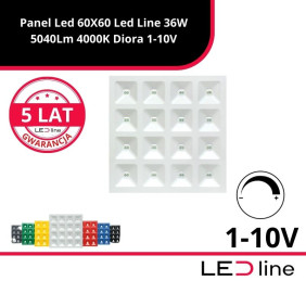 Panel Led 60X60 Led Line 36W 5040Lm 4000K Diora 1-10V 471260