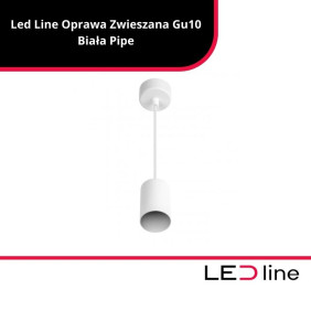 Led Line Oprawa Zwieszana Gu10 Biała Pipe 478306