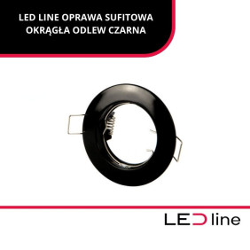 LED LINE OPRAWA SUFITOWA OKRĄGŁA ODLEW CZARNA 249235