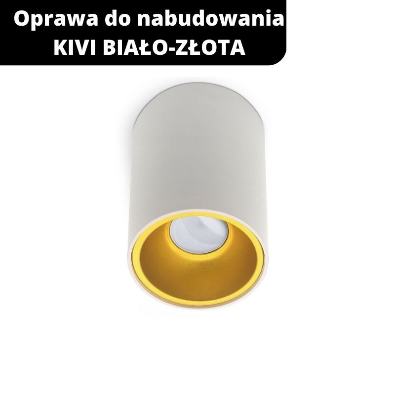 Oprawa Do Nabudowania Kivi Biało-Złota