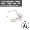 Oprawa Elewacyjna Ścienna V-Tac 17W Led Biała Ip65 Vt-11020 3000K 2520Lm