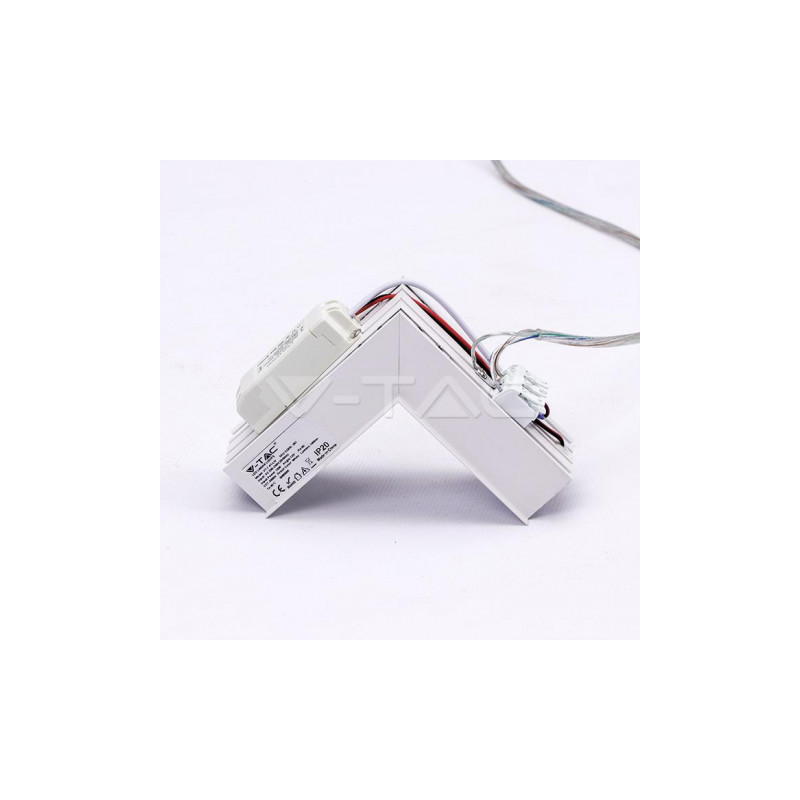 Łącznik L Opraw V-Tac 10W Linear Wewnętrzny Biały Vt-7-41-Ln 4000K 1000Lm