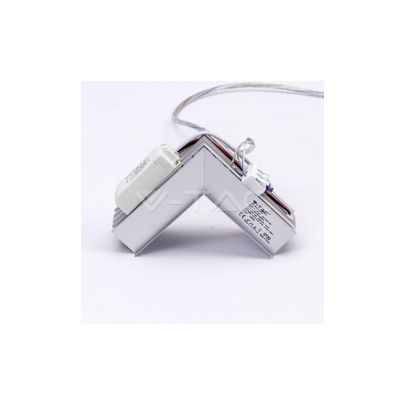 Łącznik L Opraw V-Tac 10W Linear Wewnętrzny Srebrny Vt-7-41-Ln 4000K 1000Lm