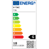 Panel V-Tac 18W Led Regulowany Samsung Chip Kwadrat Vt-619 3000K 170X32Mm 1350Lm 5 Lat Gwarancji