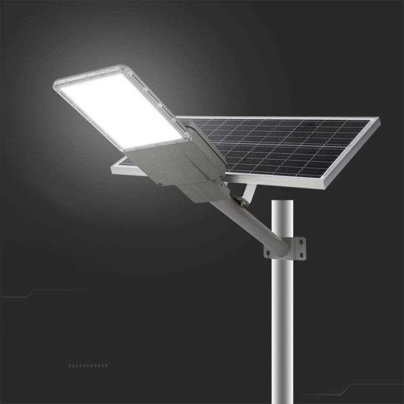 Oprawa Uliczna Led Solarna V-Tac Bridgelux Chip Ip65 Pilot Lifepo4 Panel 40W Vt-15111St 6500K 2500Lm