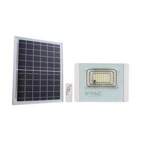Projektor Led Solarny V-Tac 20W Biały Ip65, Pilot, Timer Vt-60W 6400K 1650Lm
