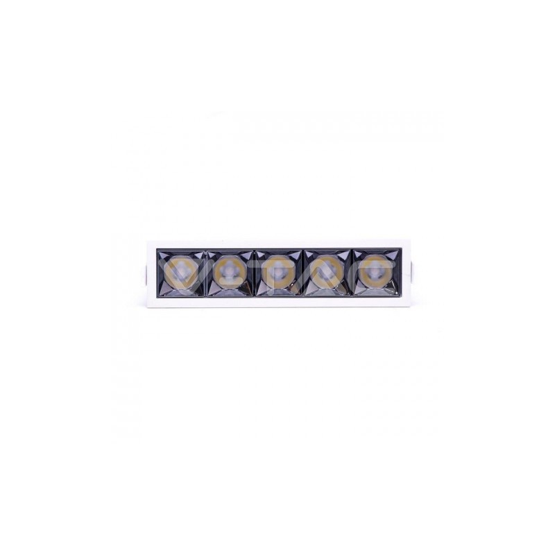 Oprawa V-TAC Downlight SAMSUNG CHIP 20W UGR19 CRI90+ 36st 2700K VT-2-21 1600lm 5 Lat Gwarancji