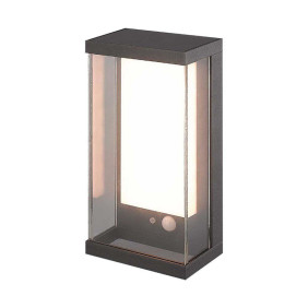 Kinkiet Ogrodowy Ścienny Solarny V-Tac 1W Led Czujnik Ruchu Ip65 Szary Antracyt Vt-1193 3000K 95Lm