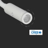 Oprawa Led V-Tac 3W Kinkiet Hotel Łóżko Włącznik Biały Cob Cree Vt-2913 3000K 180Lm 3 Lata Gwarancji