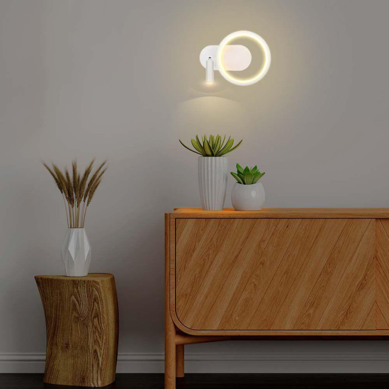 Oprawa Kinkiet Ścienny V-Tac Led 12W Biała Vt-7906 3000K 1500Lm
