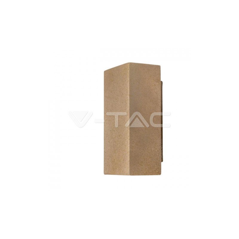 Kinkiet V-TAC BETON 2xG9 LED Prostokąt Jasno Szary IP20 VT-893