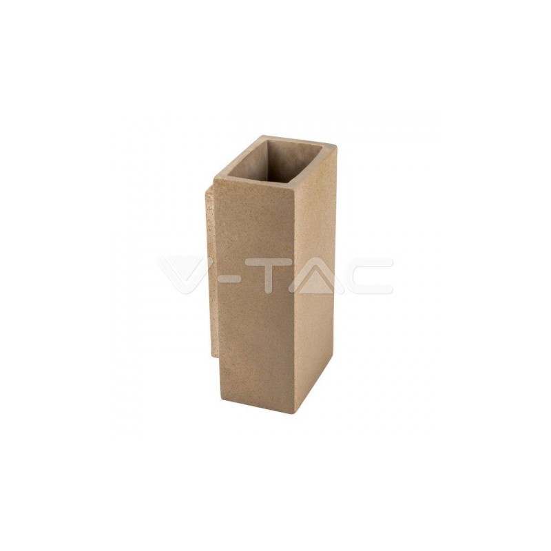 Kinkiet V-TAC BETON 2xG9 LED Prostokąt Jasno Szary IP20 VT-893